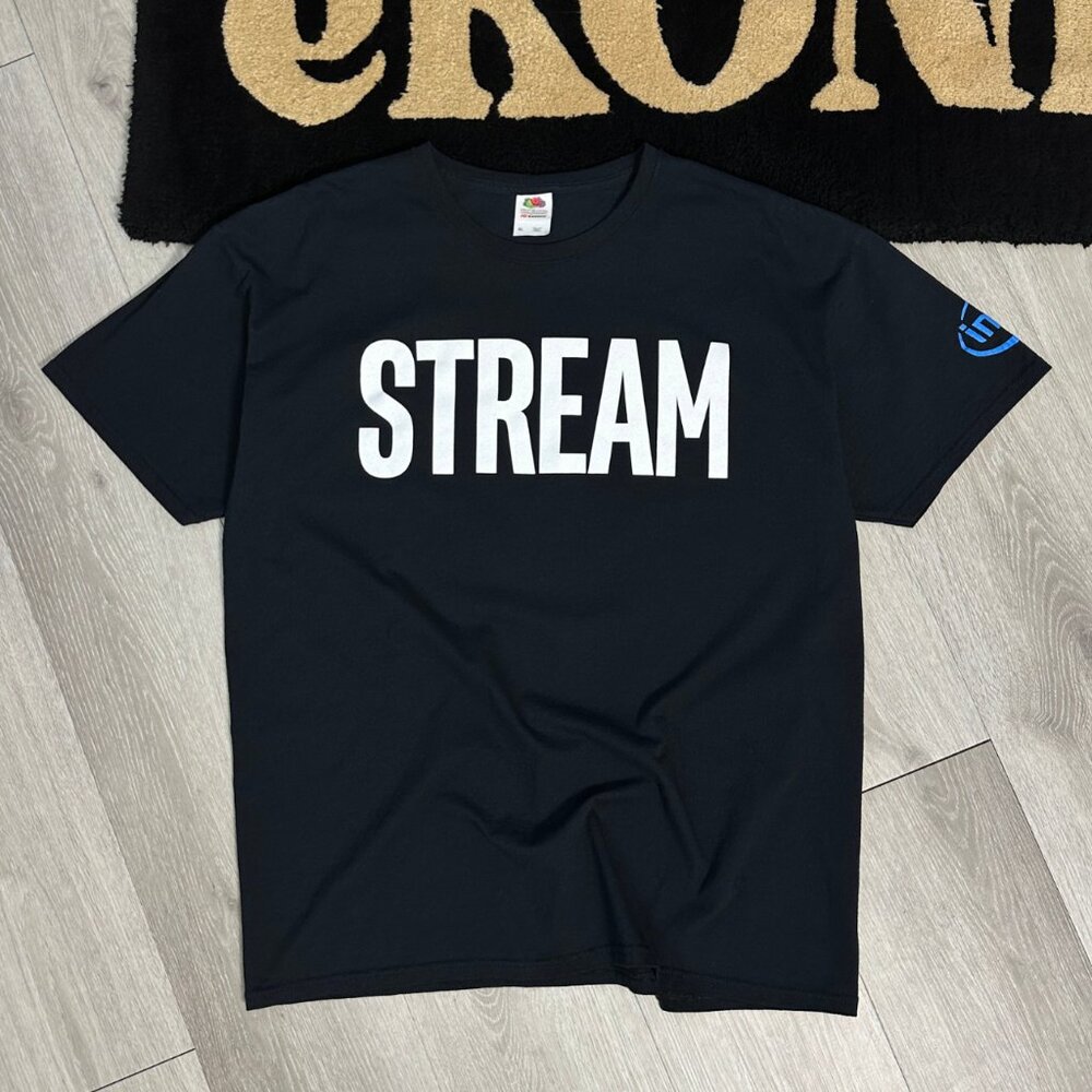 Intel Core i7 7th Gen STREAM Tech Promo Men's Black T-Shirt - Size XL